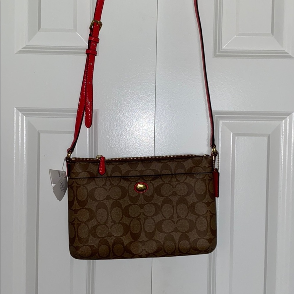 Coach Crossbody Purse in signature canvas